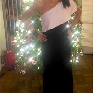 Black and white night gown